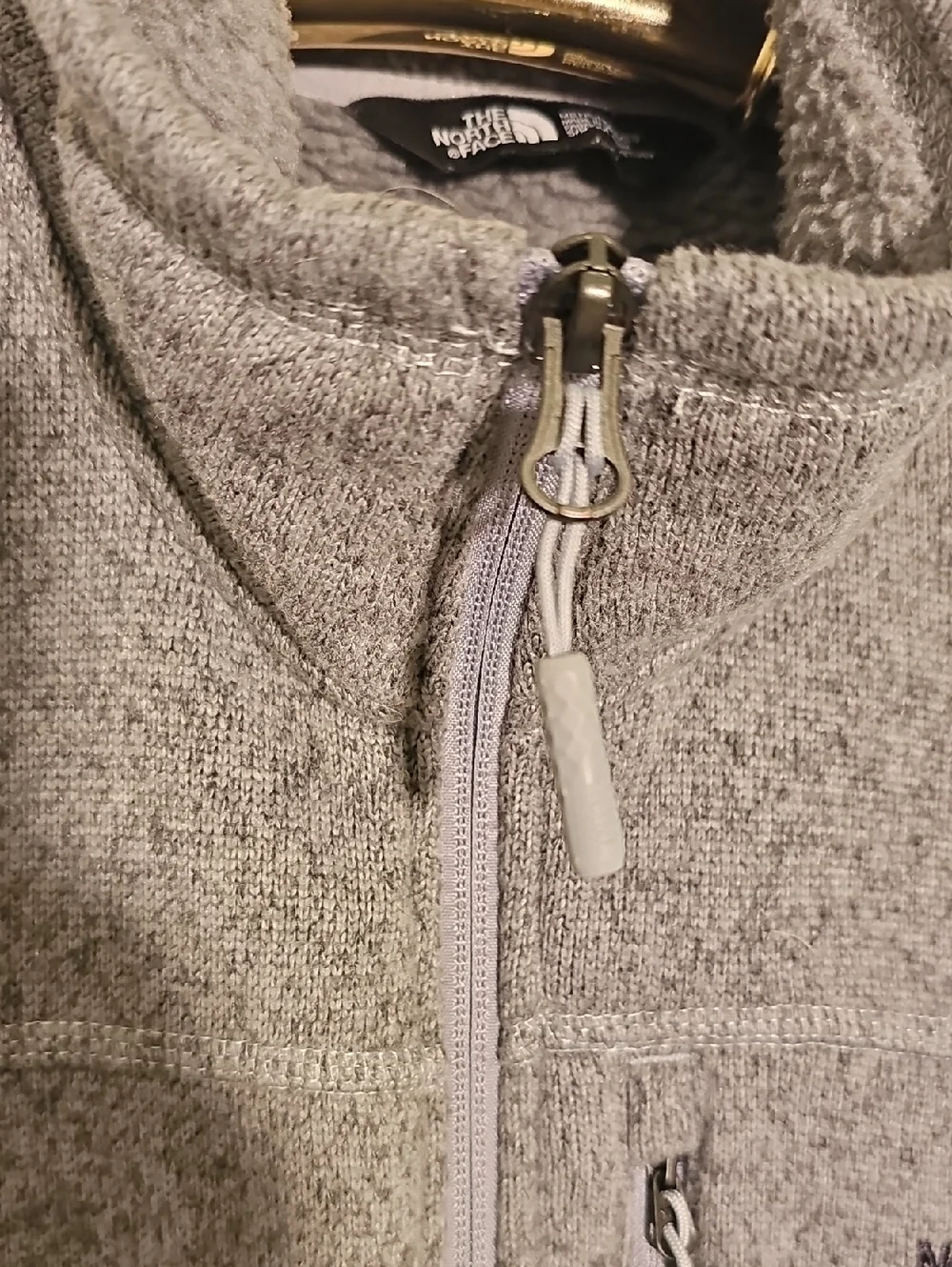The North Face Gordon Lyons‎ Zip Jacket Mens Size S Gray Heather Fleece NF0A3LH7
